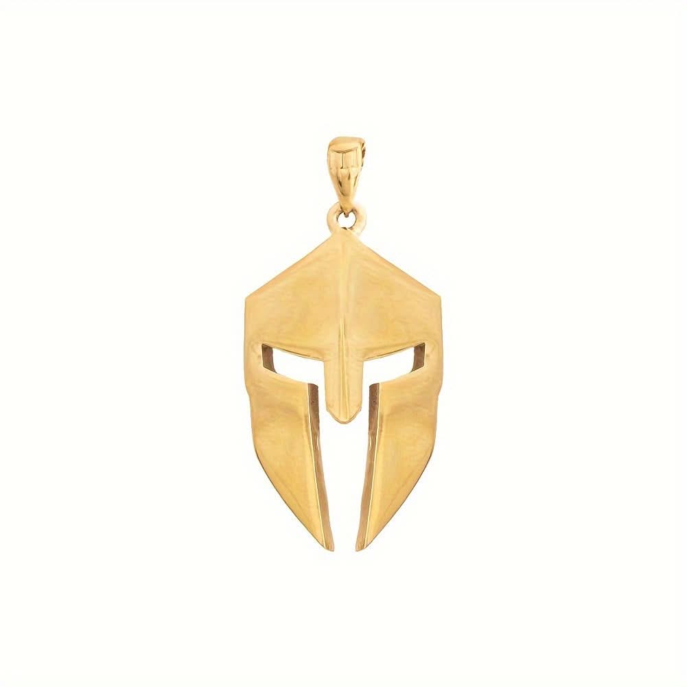 Stainless Steel Spartan Helmet Pendant Necklace