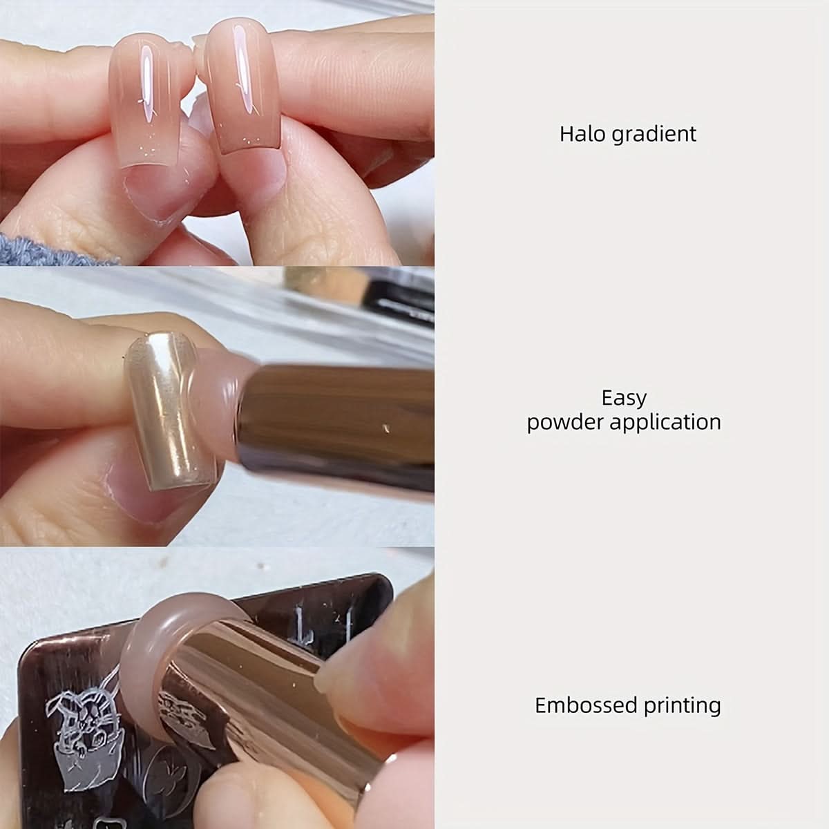 1pc Silicone Gradient Nail & Lip Brush with Cover