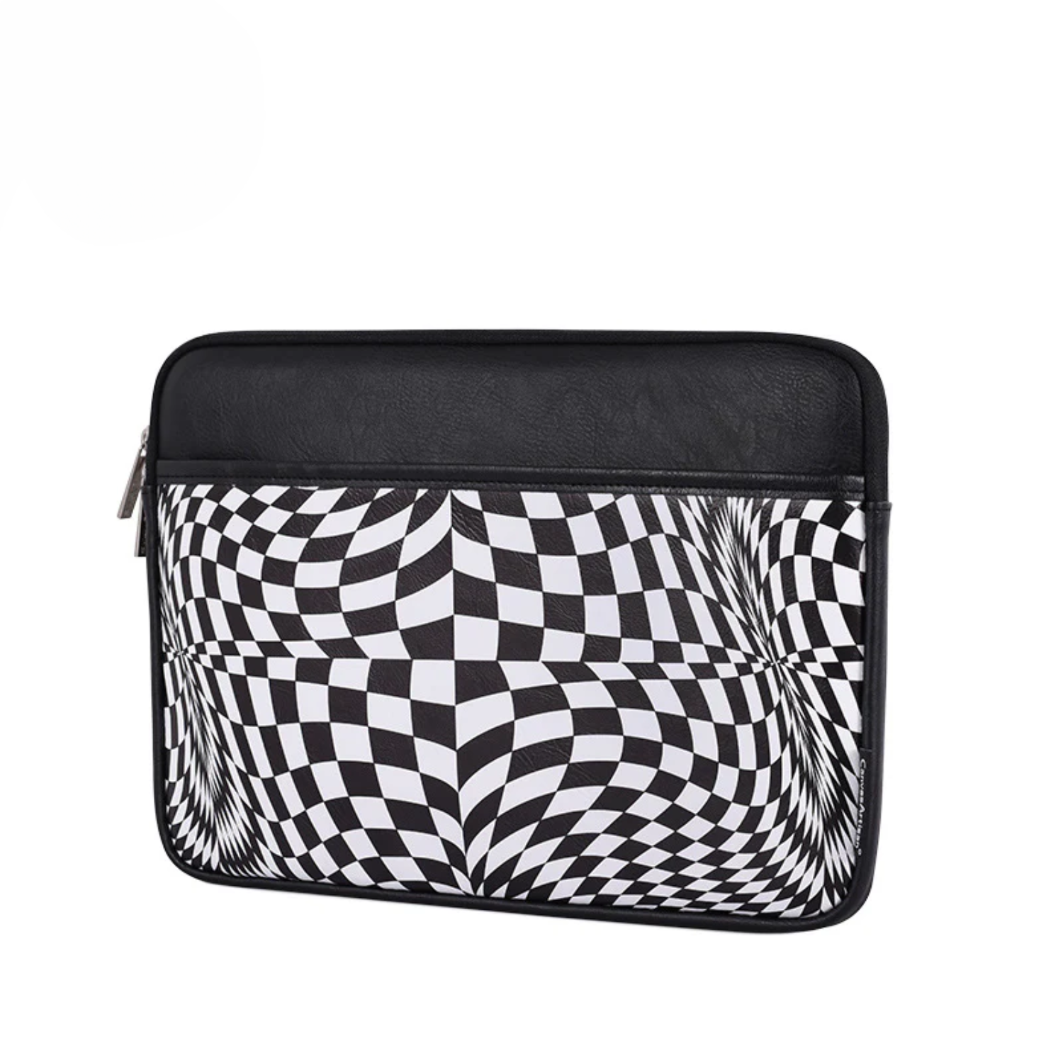 PU Leather MacBook Case – Shock-Resistant Sleeve with Optical Print (13"–16.2")