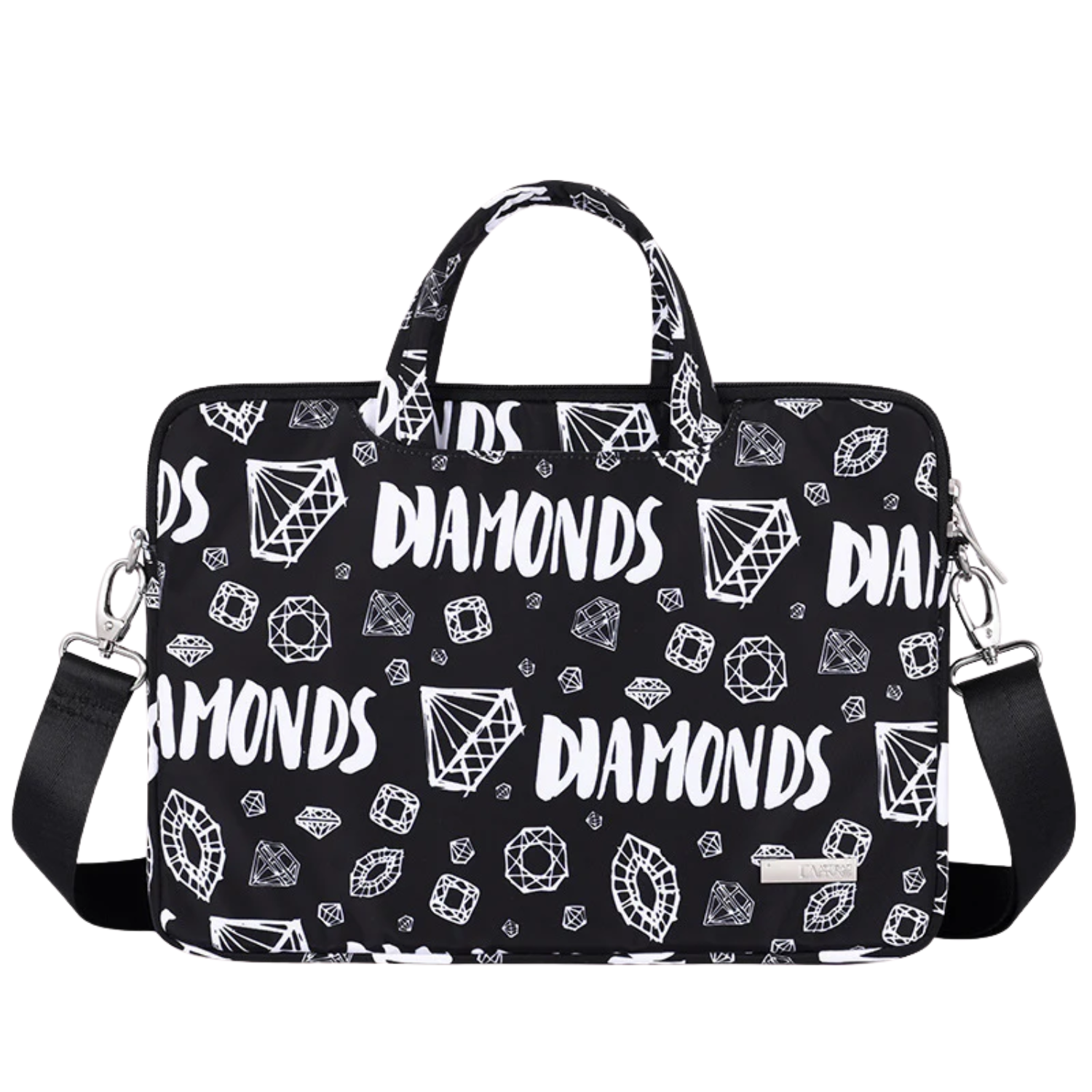 Diamond Print Waterproof Laptop Sleeve – Fits 13" to 15" – Shock-Resistant