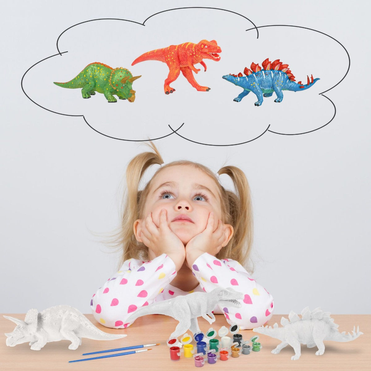 Kids Paint Your Own Dinosaurs