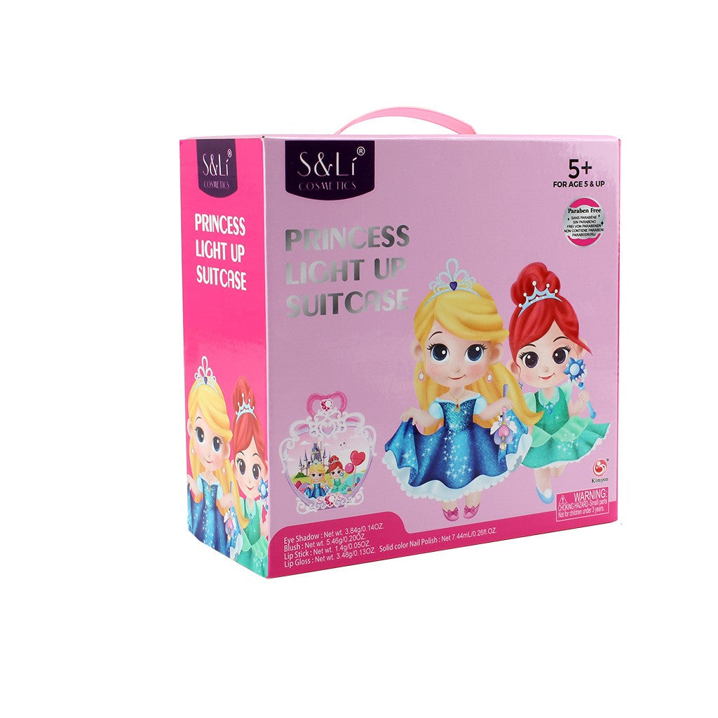 Princess Light Up Makeup Set In Suitcase