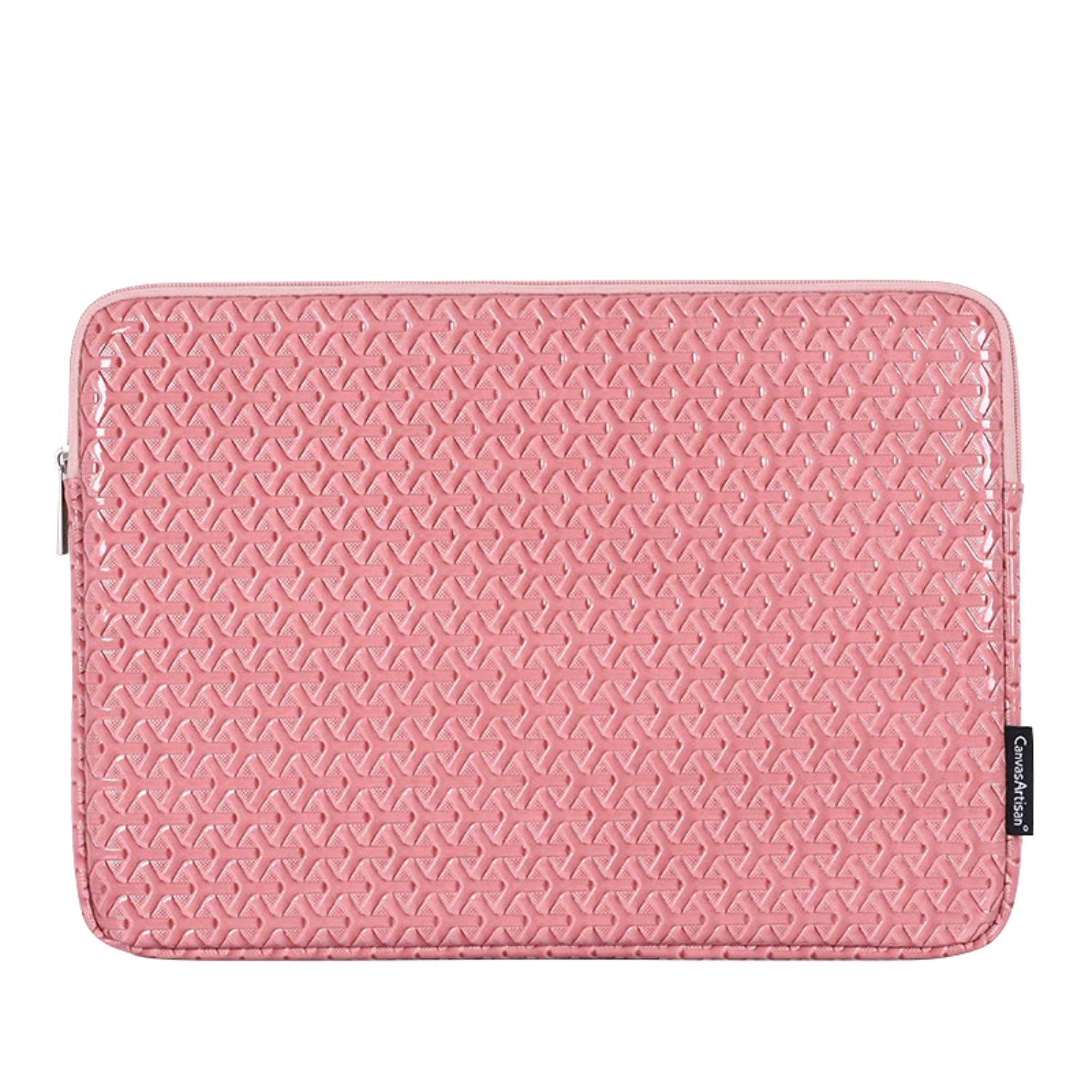 Geometric Laptop Sleeve – Waterproof PU Leather Case for 11–15" MacBook & More