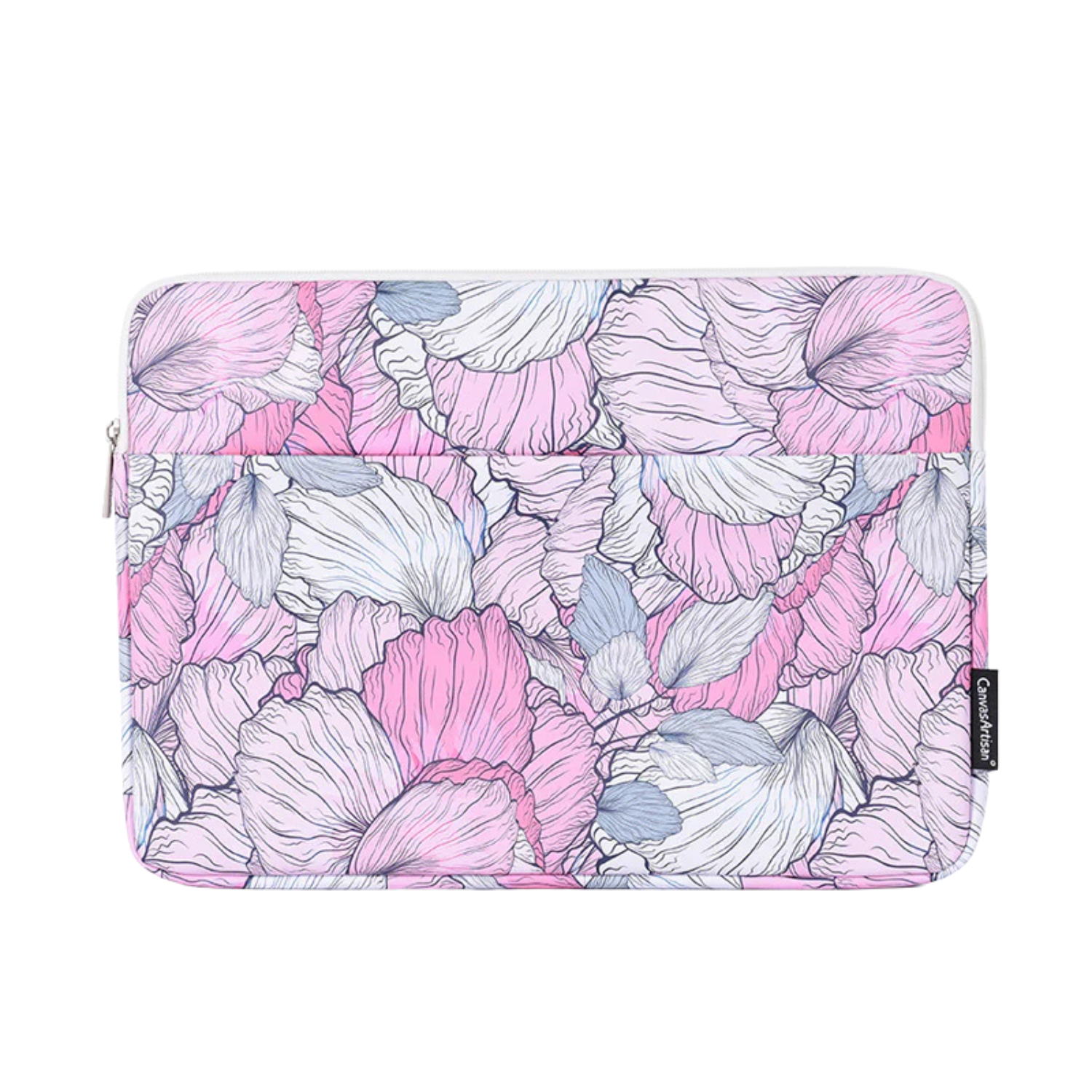 Colorful Floral PU Leather Laptop Sleeve – Waterproof Case for 11–15" Laptops