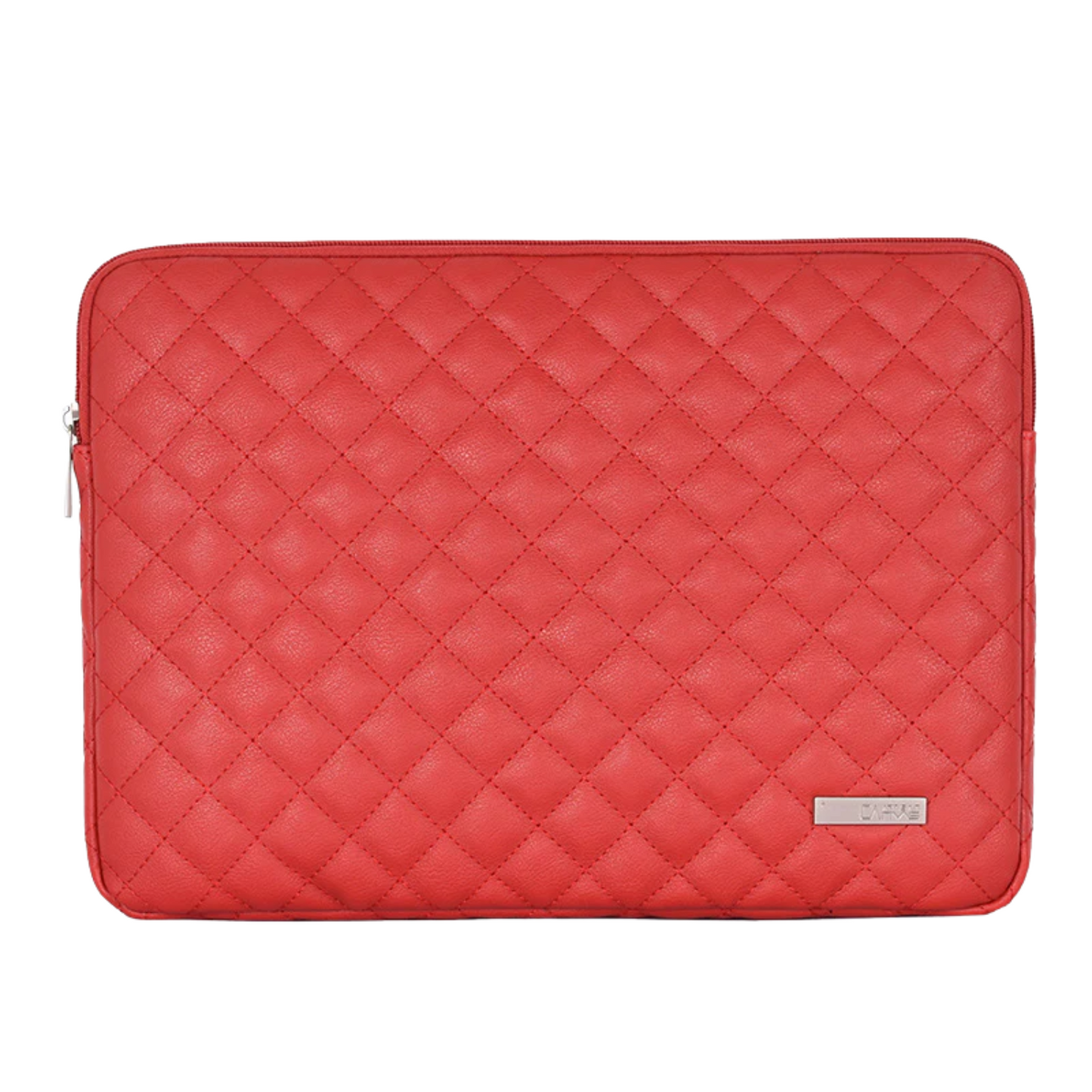 Waterproof Quilted PU Leather Laptop Sleeve – Shock-Resistant Case for 11–17" Laptops
