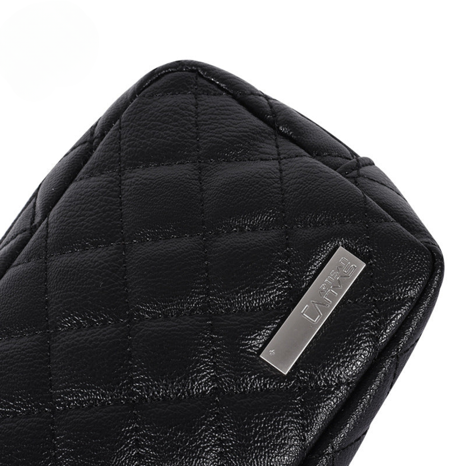 PU Leather Electronic Accessories Organizer – Quilted Travel Bag with Multi Compartments
