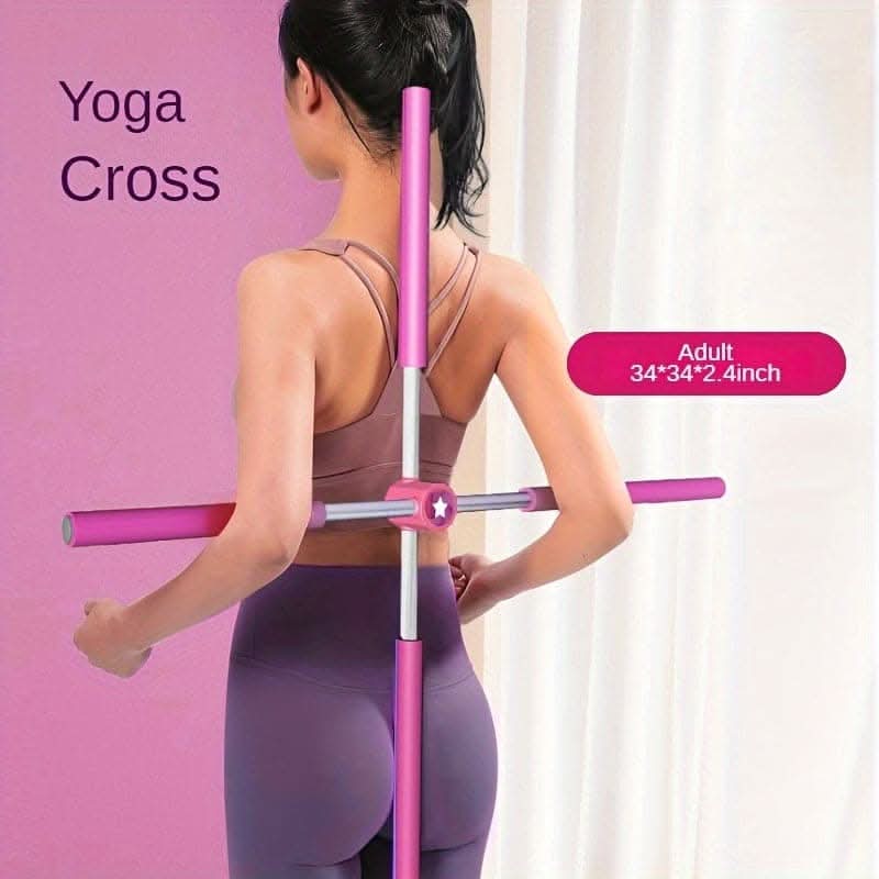 Green Body Stick Yoga Tool – Posture Correction & Fitness