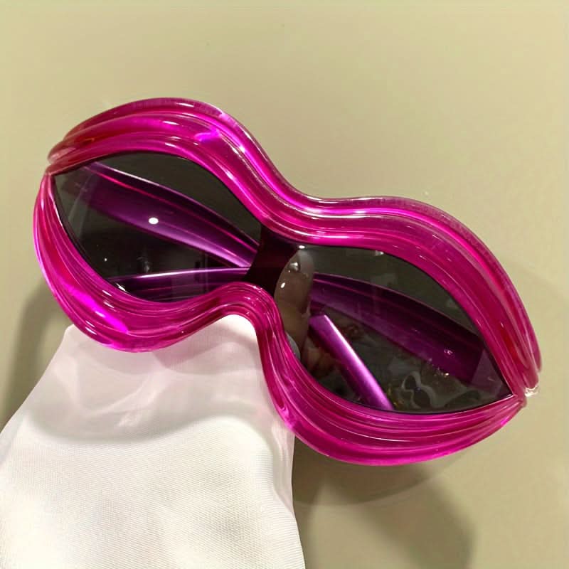 Oversized Lip Sunglasses for Women & Men - Inflated, Decorative Shades for Beach Parties