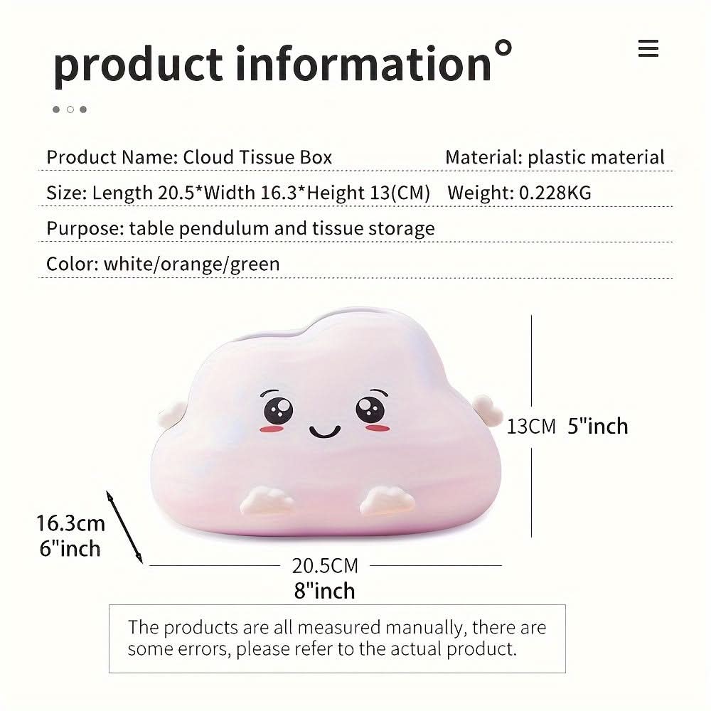Cute Cloud-Shaped Tissue Box Holder