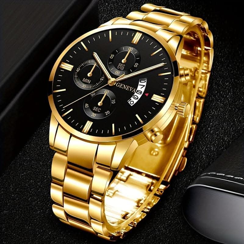 Fashion Men's Casual Calendar Quartz Wristwatch – Stainless Steel