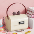 1 pc Pink Piggy Bank with Handle & Combination Lock for Kids