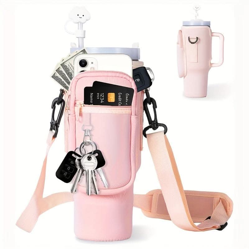 40oz Insulated Tumbler Sleeve with Adjustable Strap