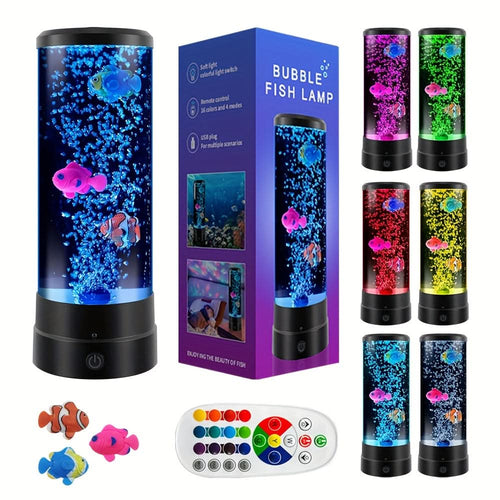 12-Inch LED Bubble Fish Atmosphere Lamp