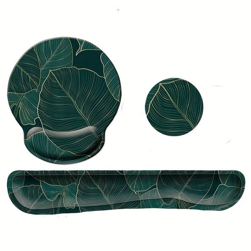 3-Piece Ergonomic Wrist Rest and Mouse Pad Set