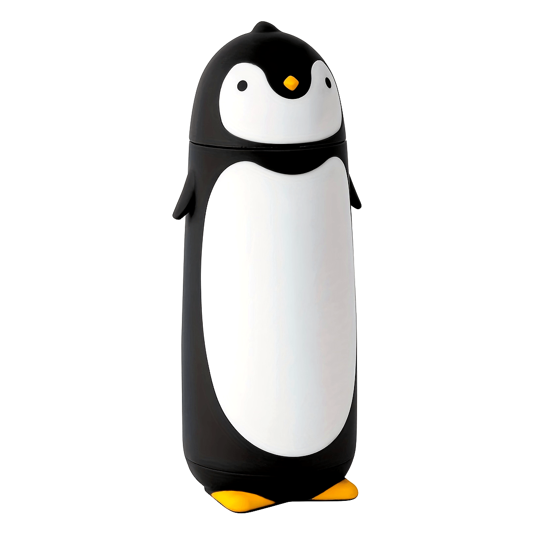 280ml Double-Wall Glass Penguin Tumbler