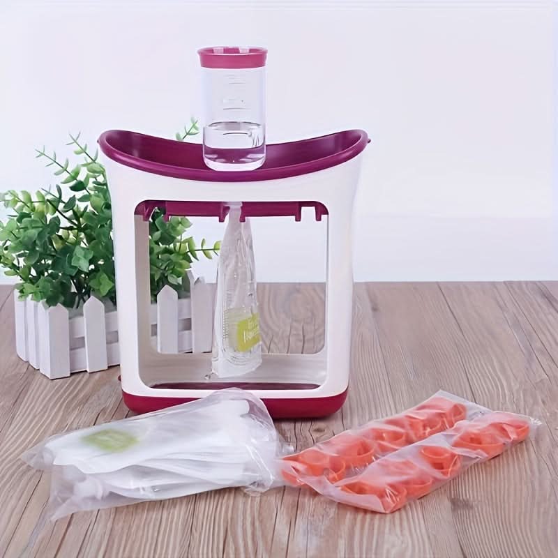 10-Pack Manual Baby Food Supplement Storage Bags