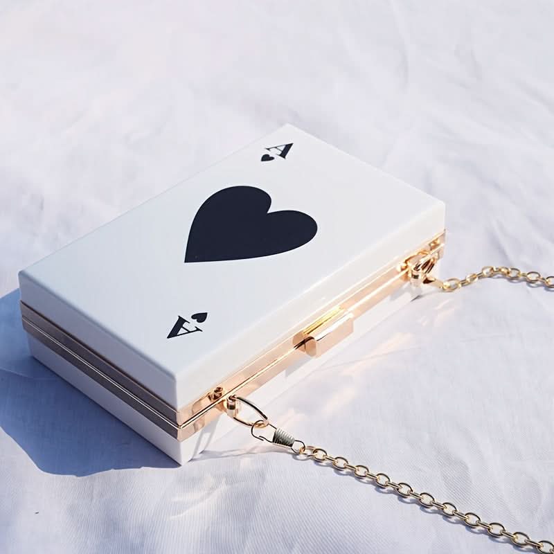 Ace of Spades Acrylic Clutch Bag