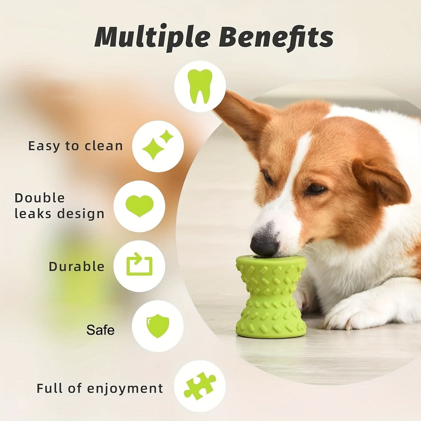 Interactive Dog Puzzle Toy – Treat Dispenser