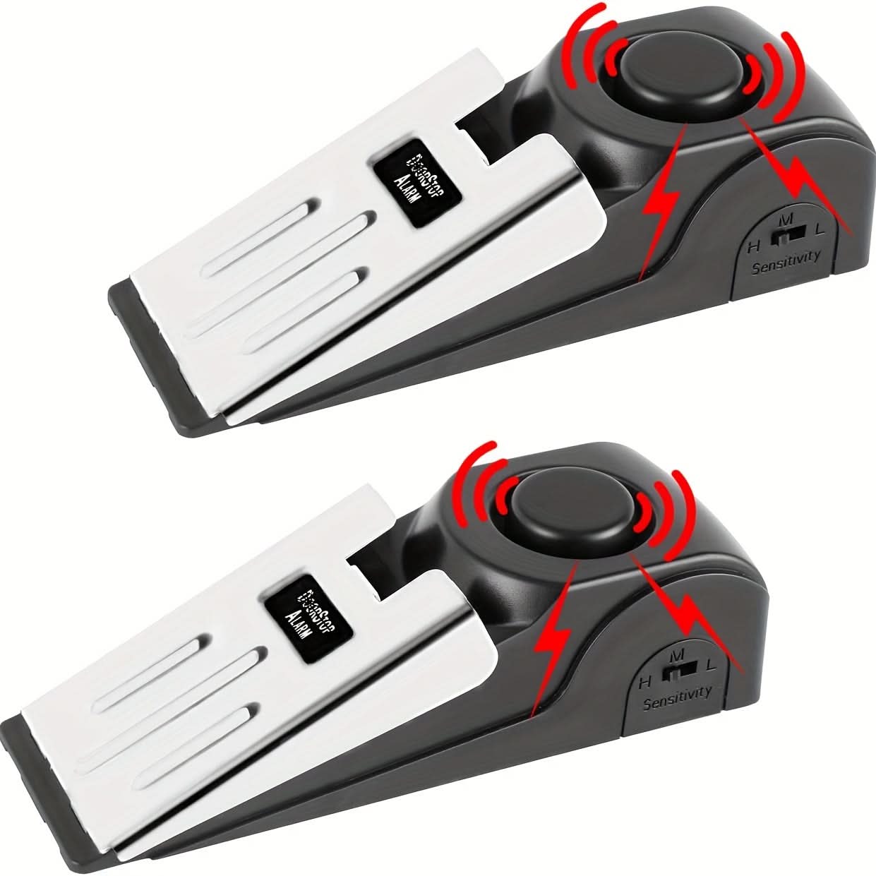 120dB Loud Door Stop Alarm with Rechargeable Battery
