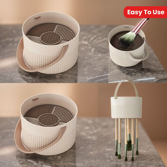 2-Piece Silicone Makeup Brush Cleaner Set