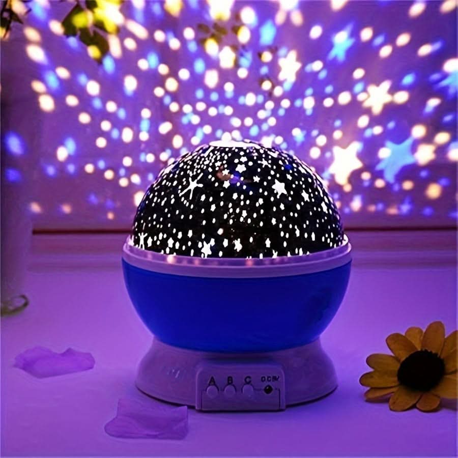 360° Rotating Moon Star Light Projector