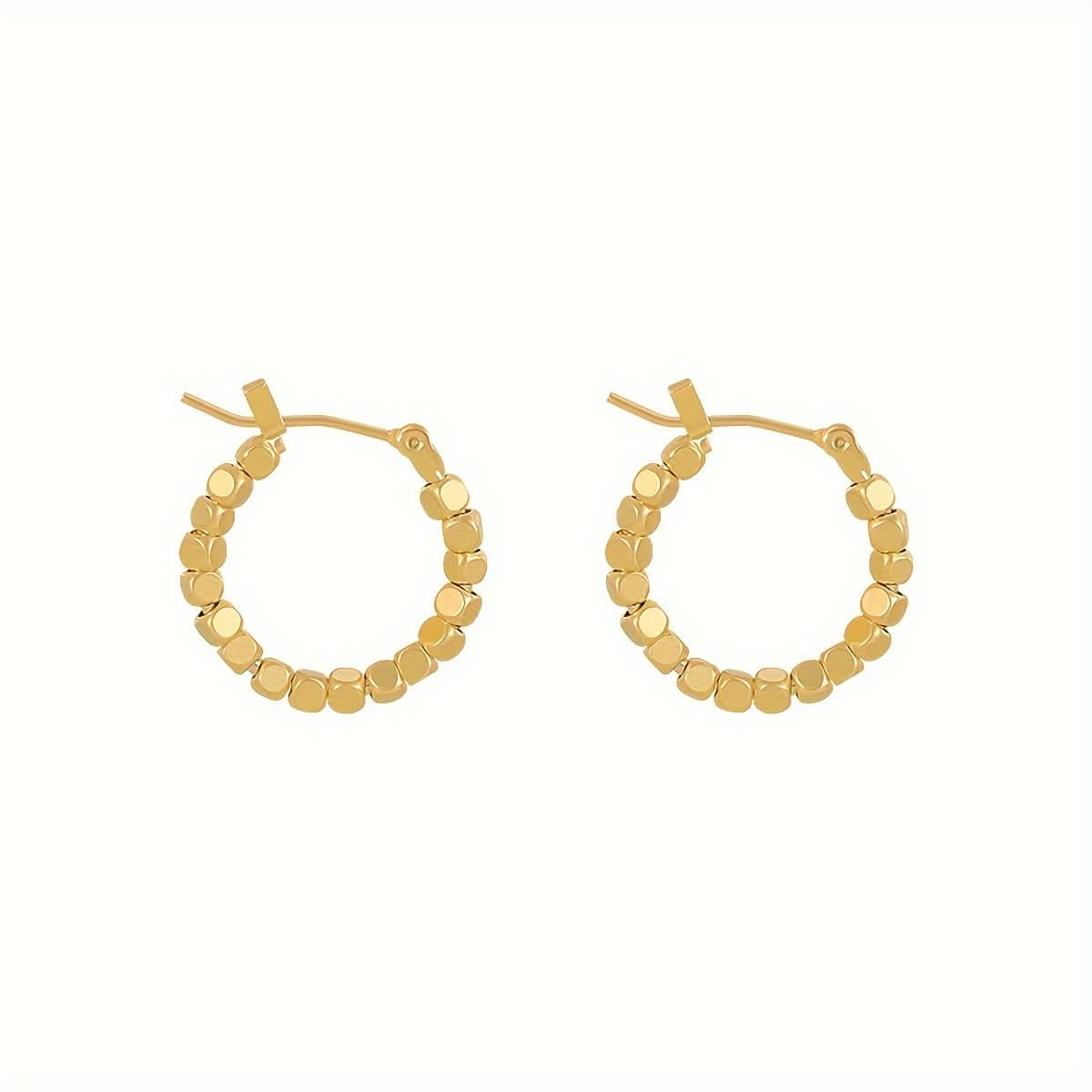 Round Vintage-Inspired Hoop Earrings