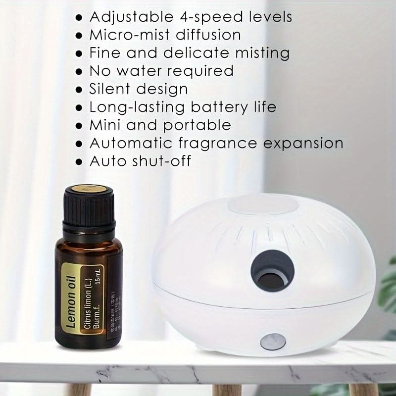 Wireless Mini Essential Oil Diffuser - Quiet & Portable