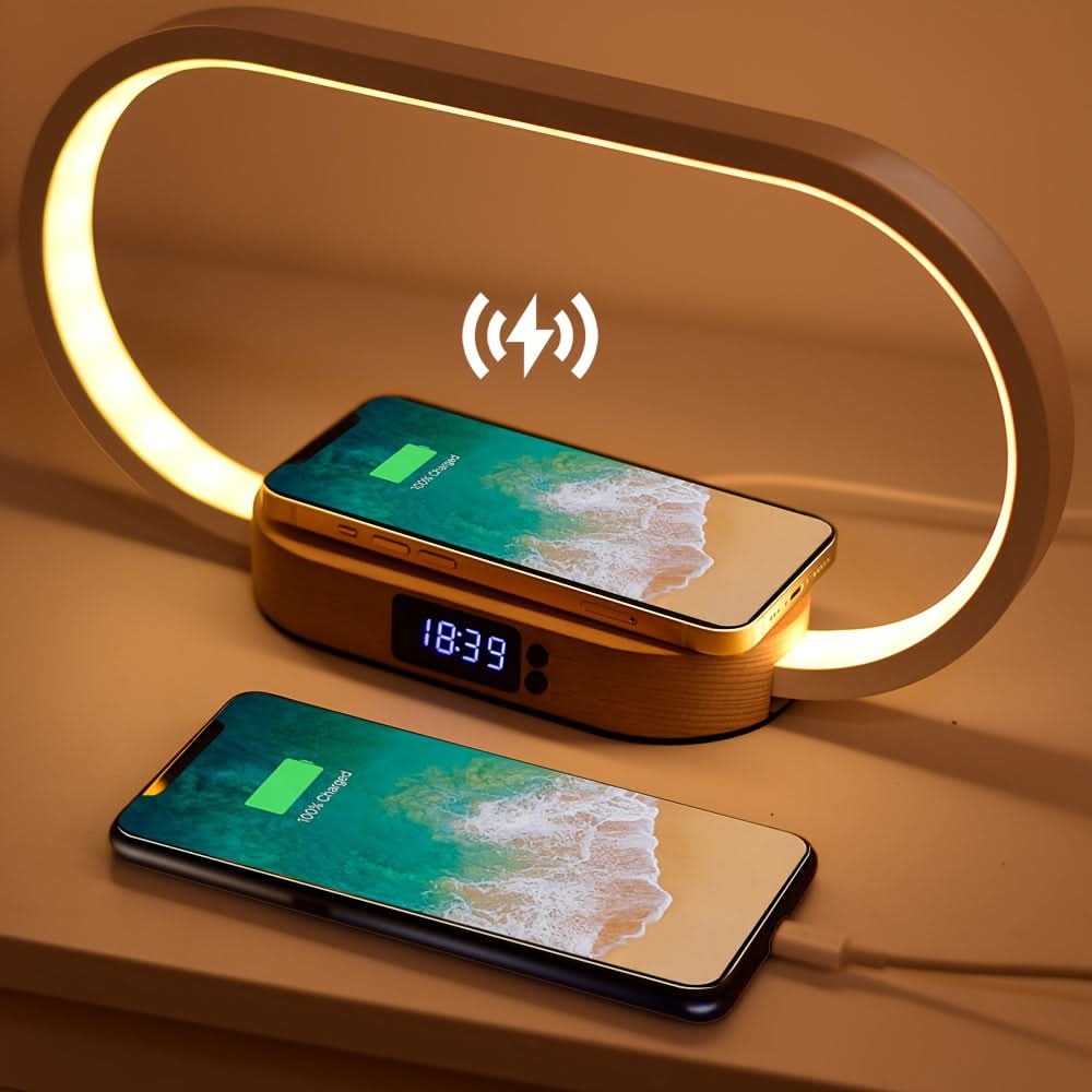 10W Wireless Charging LED Desk Lamp with Touch Control