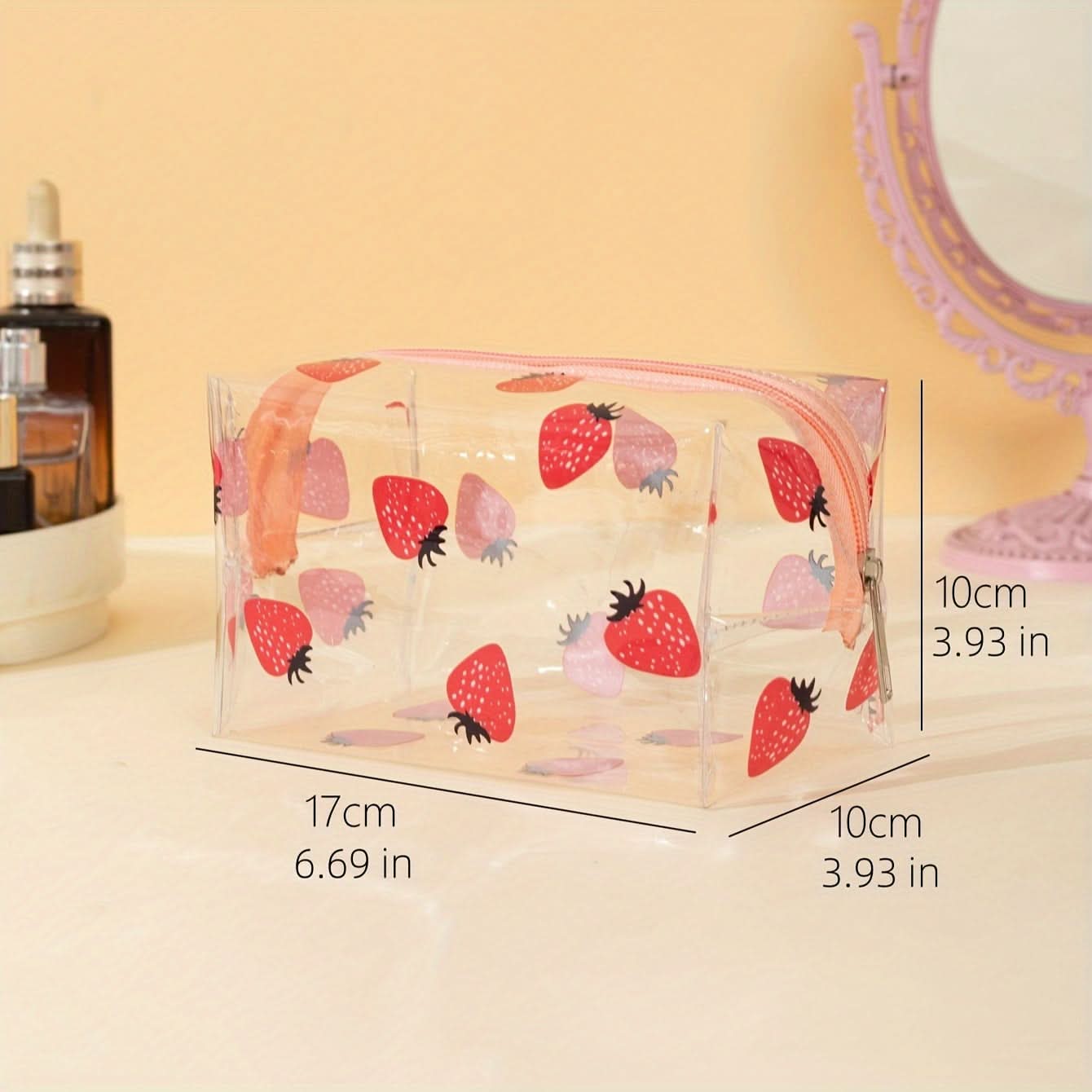 Pack of 6 pcs Waterproof Clear Cosmetic Bag Set