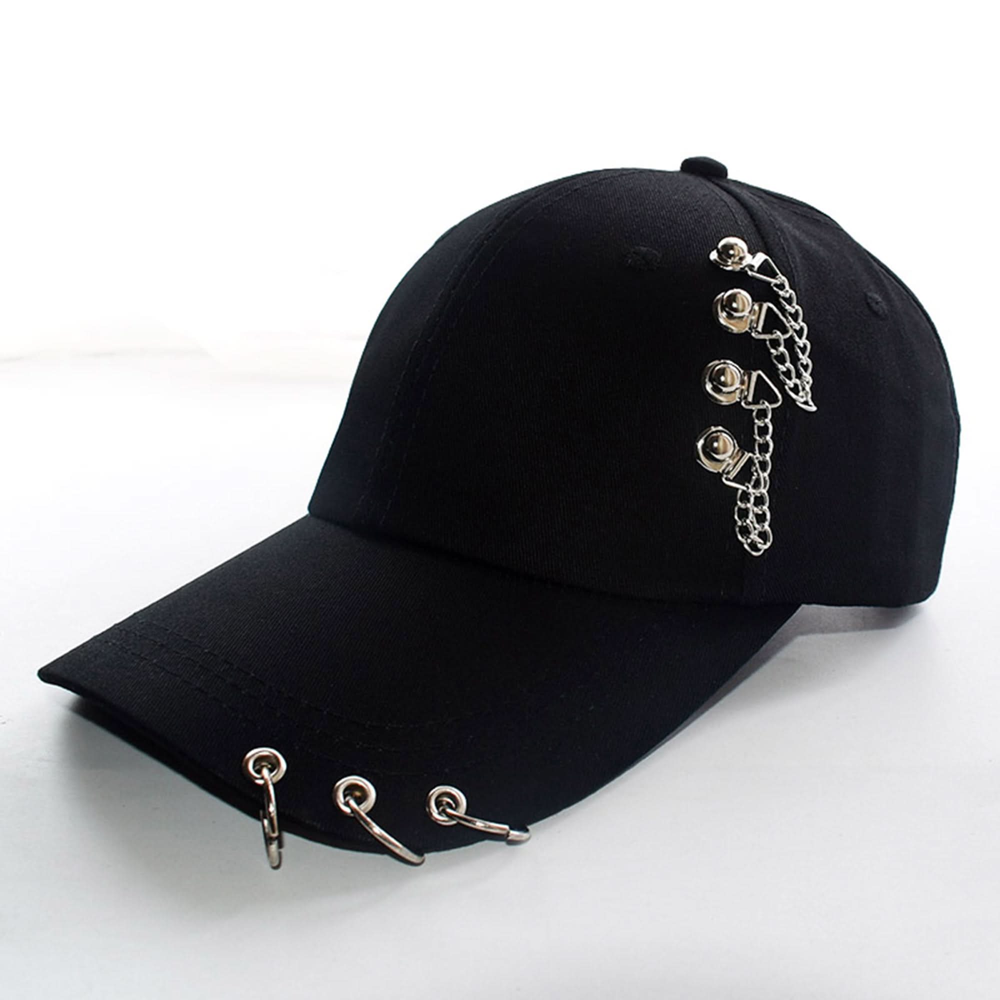 Women's Black Ring Buckle Baseball Cap – Hip Hop Trucker Hat