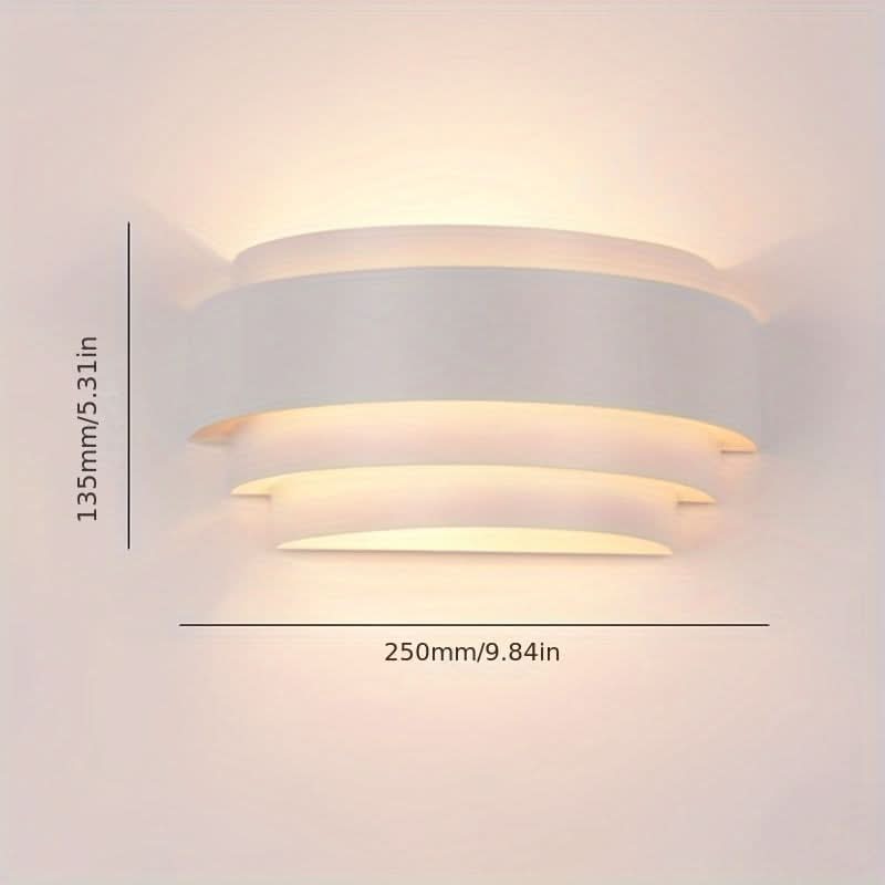 Modern Metal Half Moon Wall Sconce
