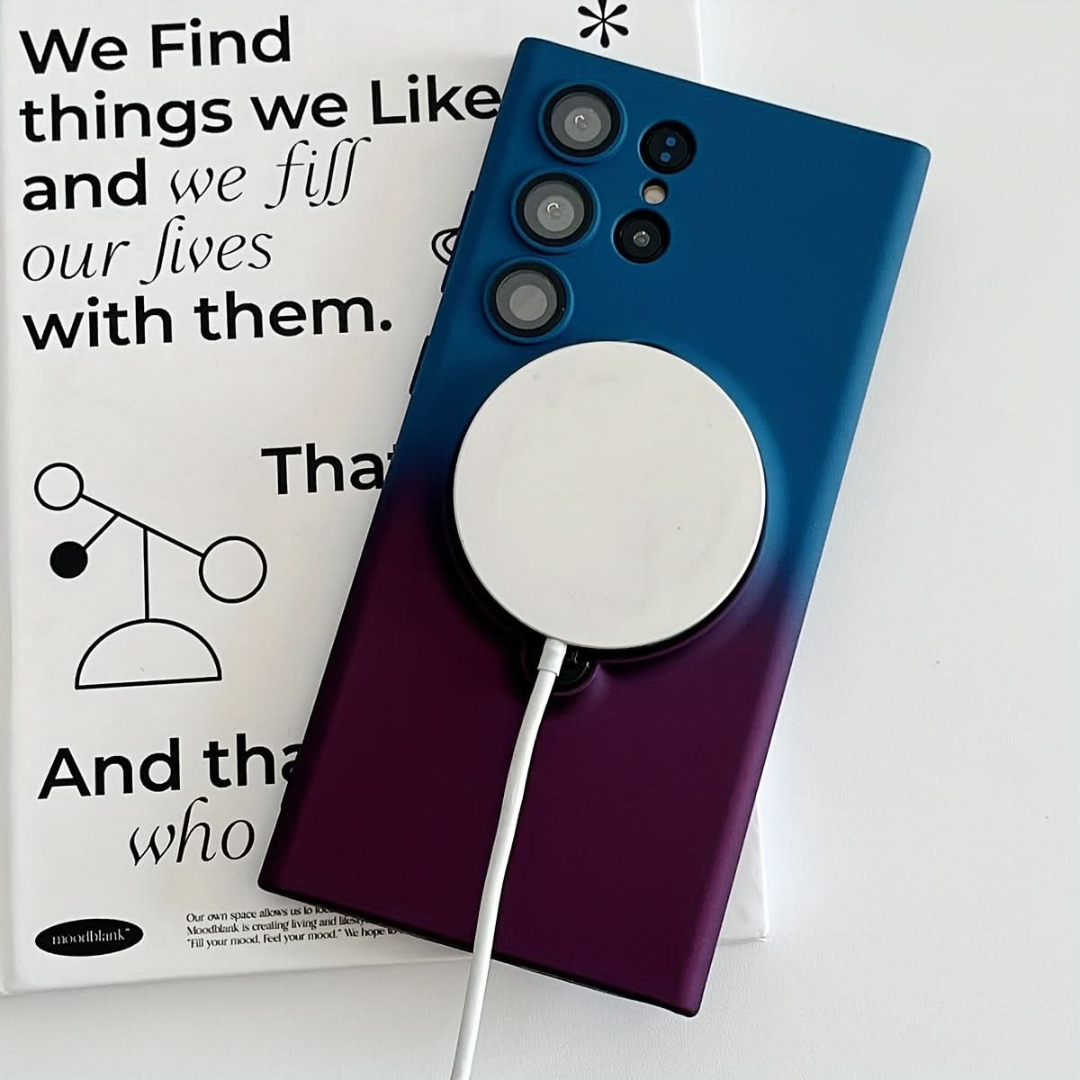 Retro Magnetic Case with Lens Protector for Samsung Galaxy S23 Series