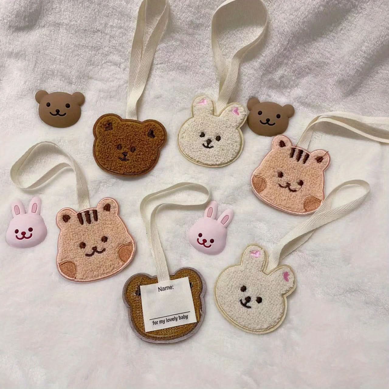 Adorable Bear Backpack Charm, Cute Keychain Accessory for School & Play