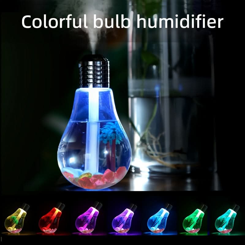 USB Light Bulb Humidifier with Nightlight