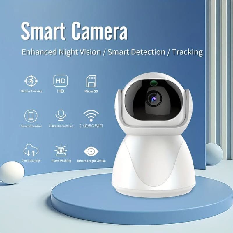 5G Dual Band 1080p HD WiFi Camera - Motion Tracking & Night Vision