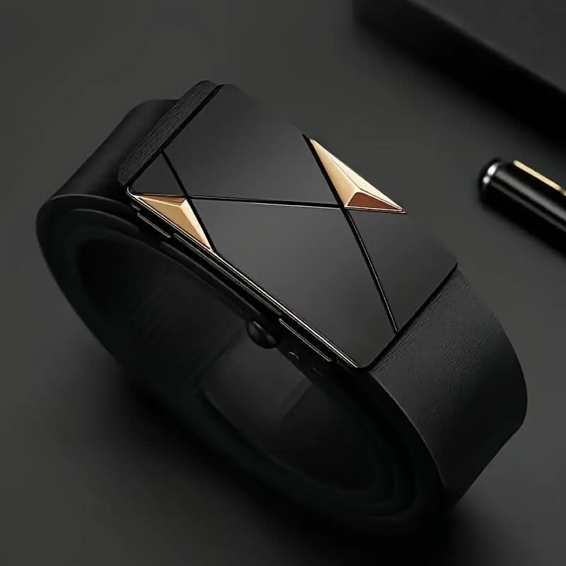 Men’s PU Leather Belt with Automatic Buckle