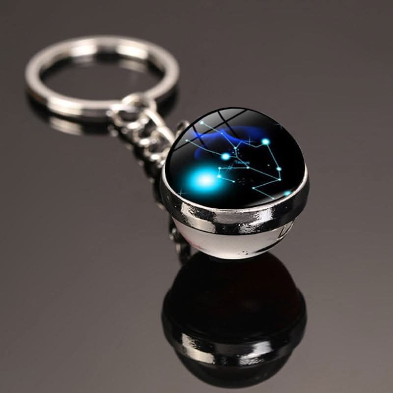 12 Constellations Luminous Car Keychain Pendant