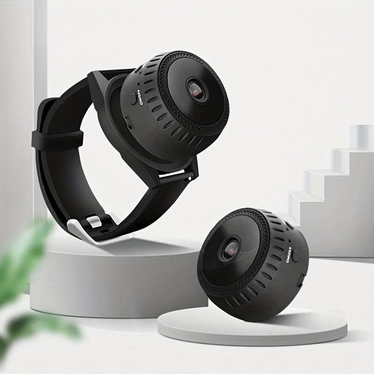 18+ Wearable Mini Camera Watch - Wi-Fi Enabled, USB Rechargeable, Magnetic Mount