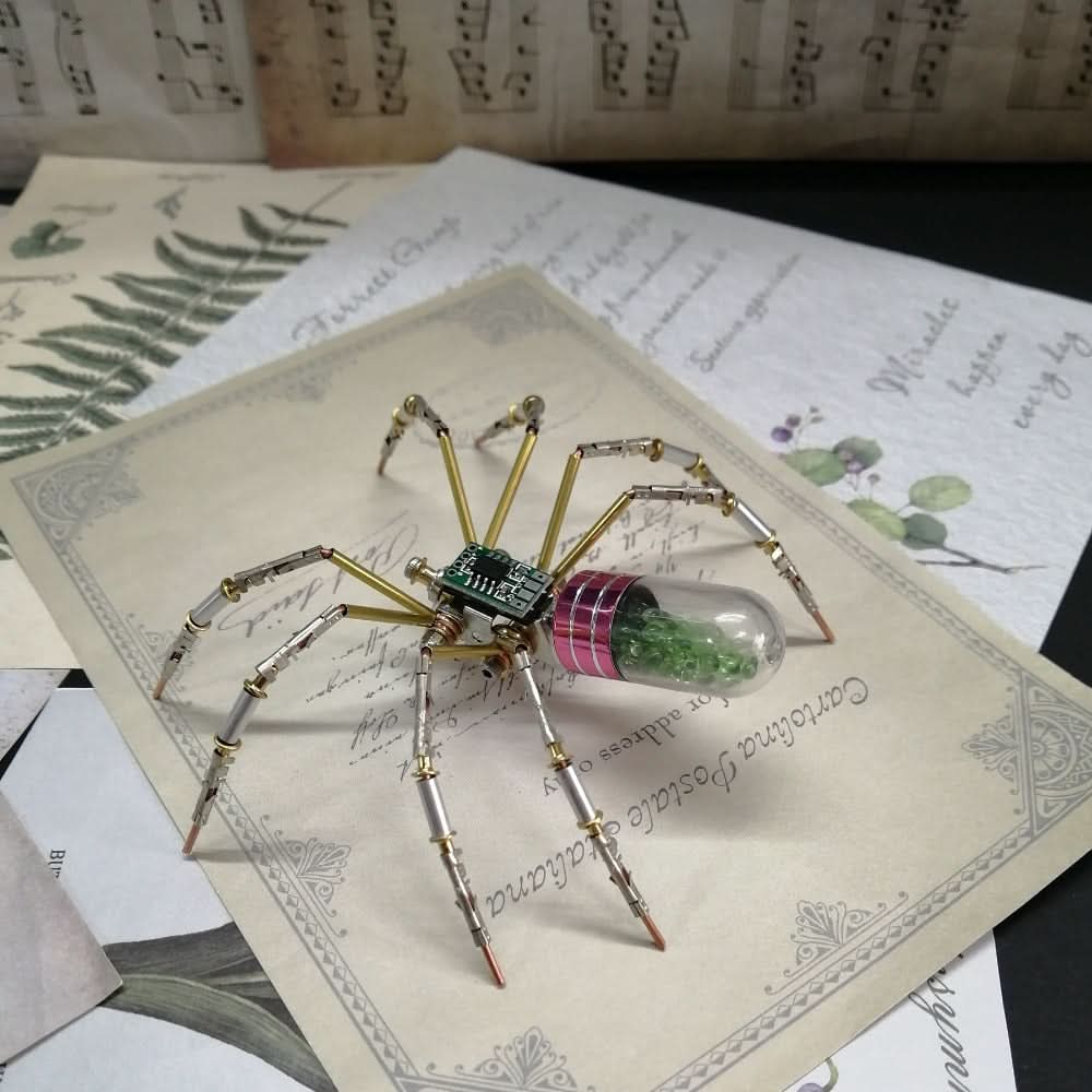 3D Metal Steampunk Mechanical Spider DIY Craft Kit