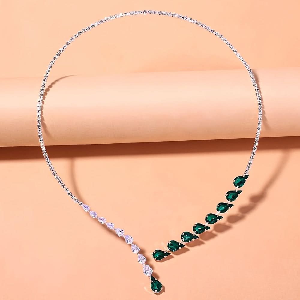 Luxury Rhinestone Bridal Necklace – Party Jewelry