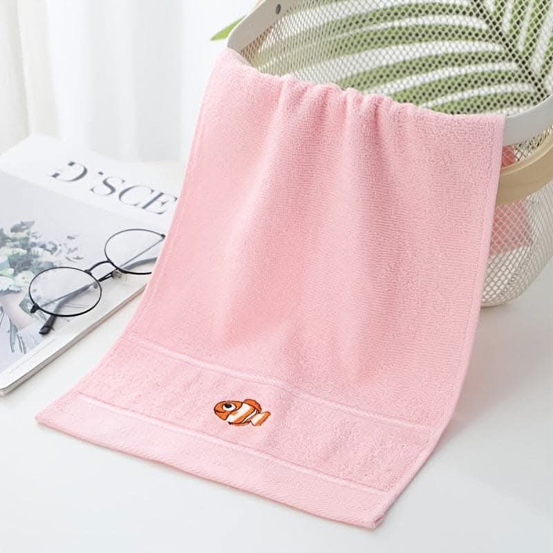 5pcs Soft Cartoon Animal Kids Face Towels