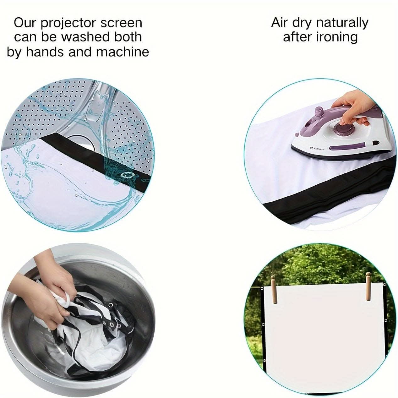 Portable 72/84/100 Inch HD Projection Screen