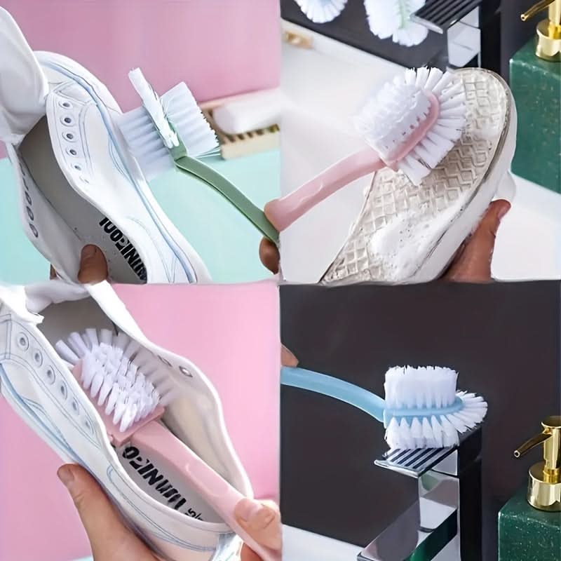Multi-Angle Plastic Shoe Cleaning Scrub Brush