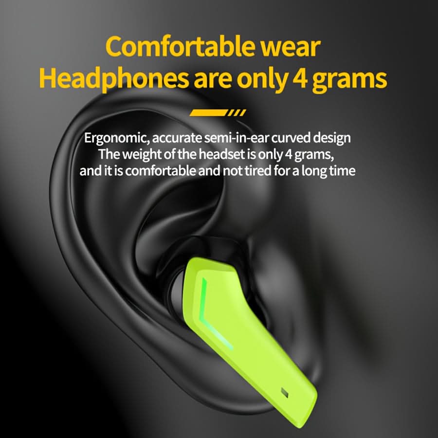 Wireless Gaming Earphones with Low Latency & ENC Noise Reduction, HIFI Sound
