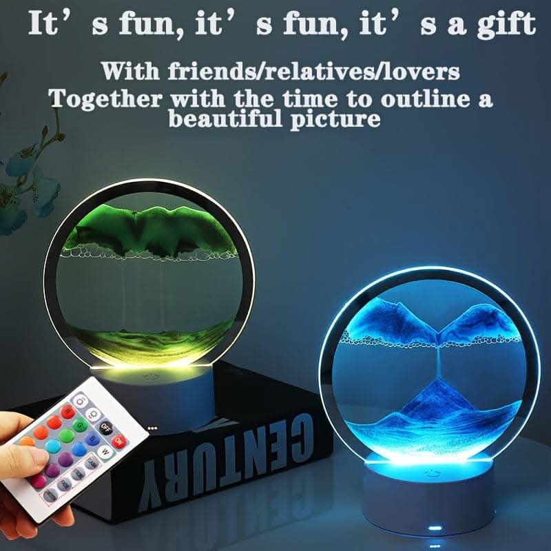 3D LED Moon Lamp with Stand – 16 Colors, Remote Control, USB Powered