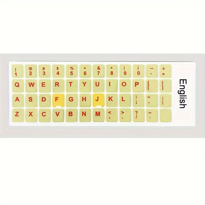 Vibrant Keyboard Sticker Set – Colorful, Removable Decals