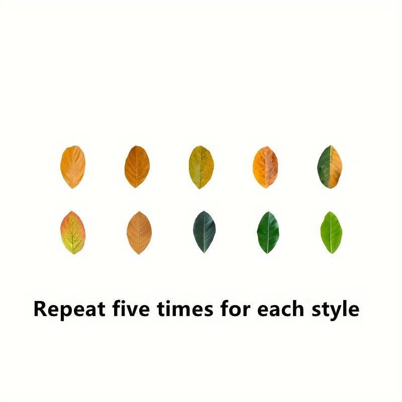 50pcs Vibrant Fallen Leaves Washi Tape Roll