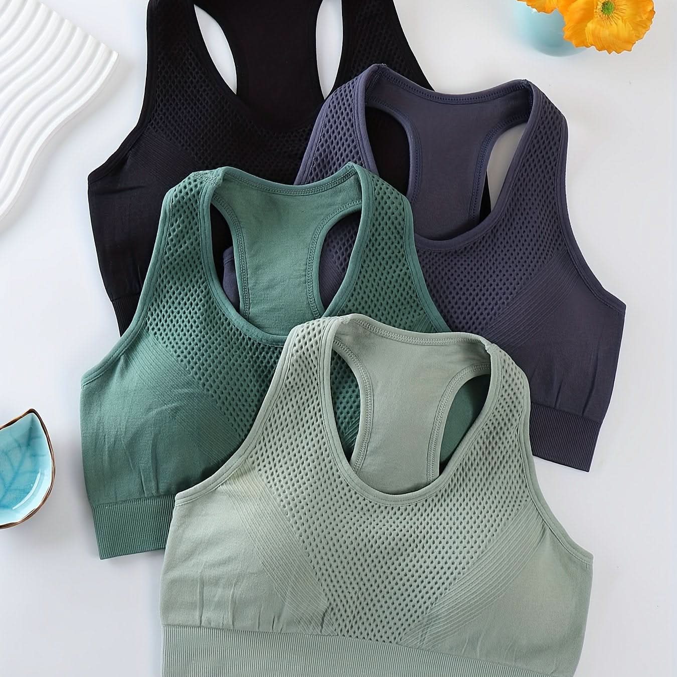 4-piece Pack Women’s Racerback Sports Bras