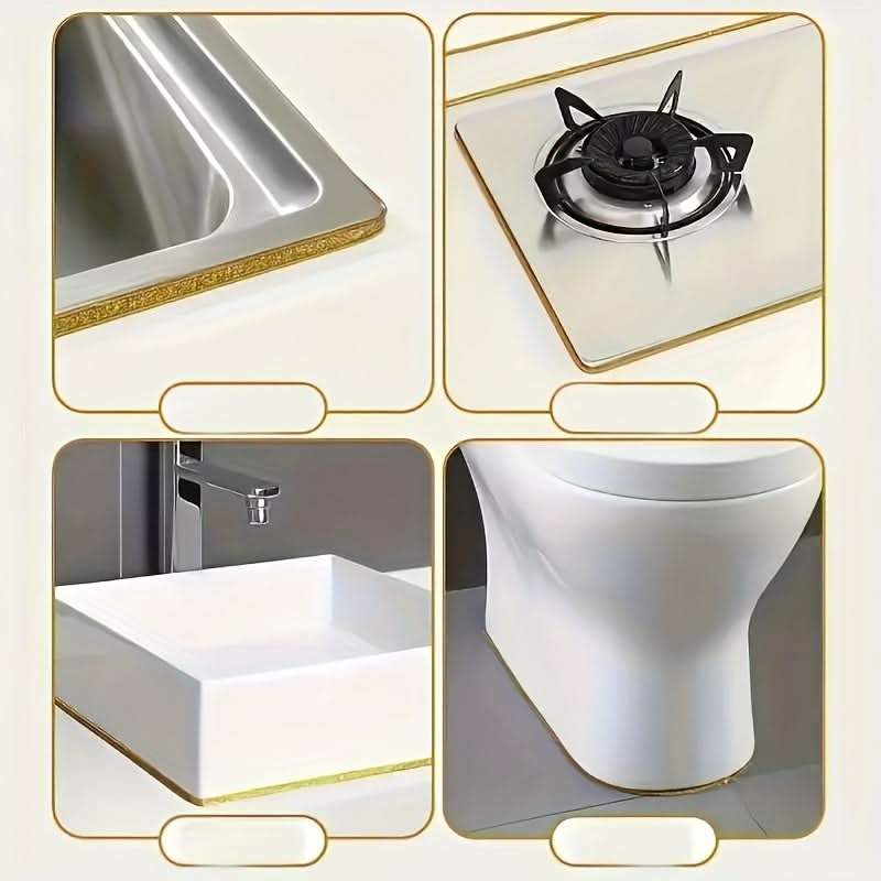 Waterproof & Mold-Resistant Self-Adhesive Tile Seam Stickers