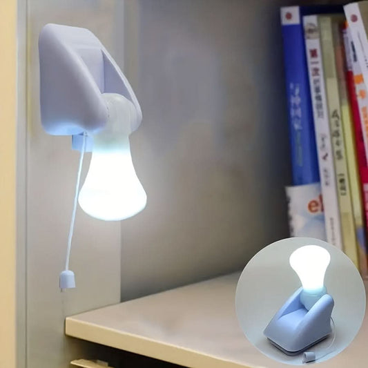 LED Mini Pull Cord Bulb Wall Sconce